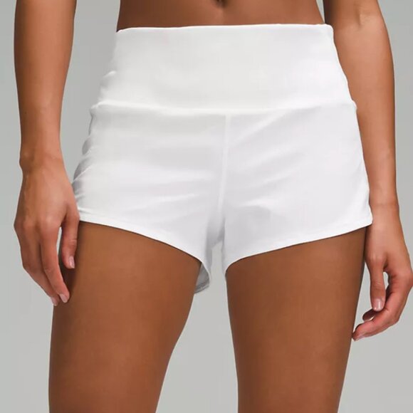Speed Up High-Rise Lined Short 2.5" - White - Picture 1 of 10